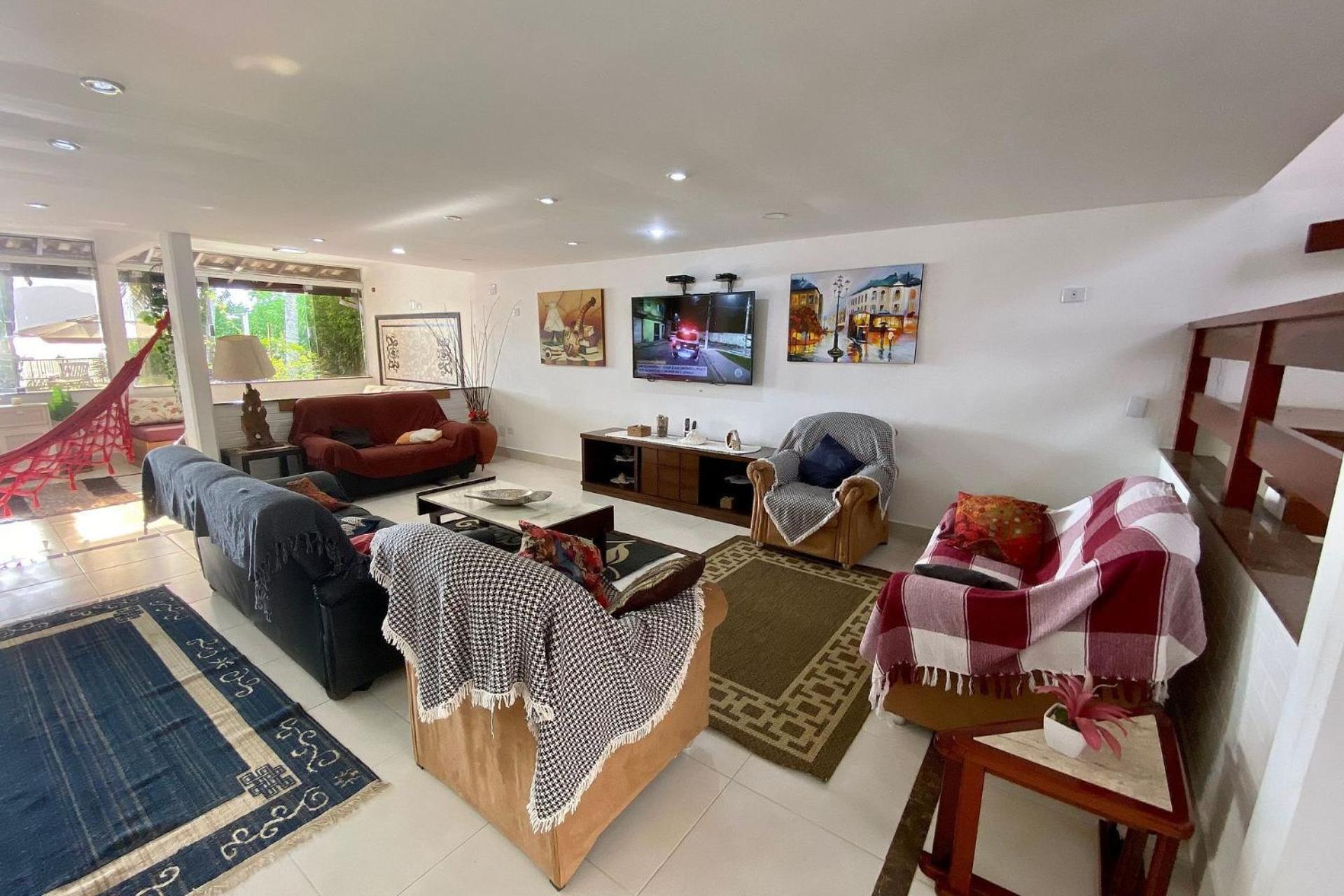 Magnifica Casa Pe Na Areia 4 C/ Ar E Piscina Casa de férias Ubatuba