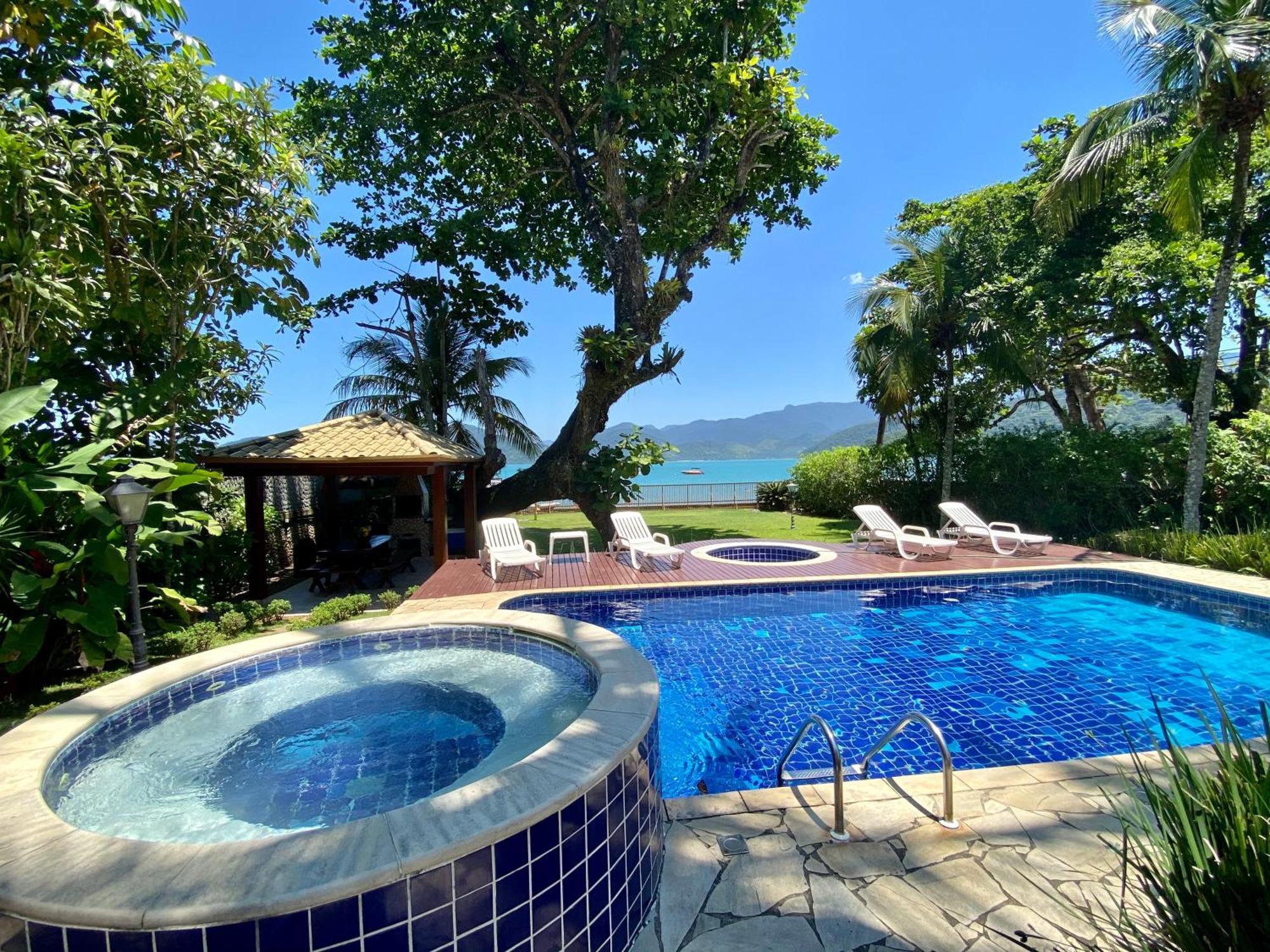 Magnifica Casa Pe Na Areia 4 C/ Ar E Piscina Ubatuba