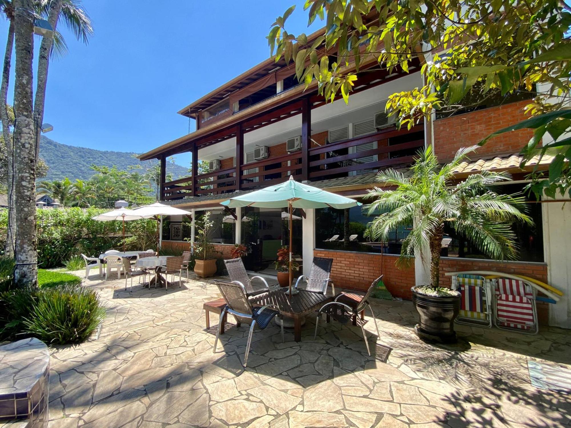 Magnifica Casa Pe Na Areia 4 C/ Ar E Piscina Ubatuba